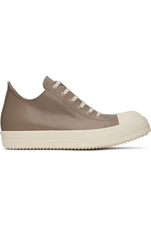Rick Owens Taupe Hollywood Low Sneaks Sneakers