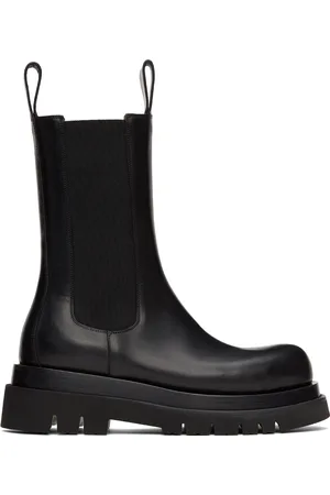 Bottega Veneta Black Lug Chelsea Boots