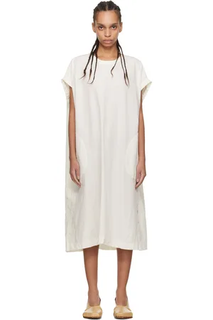CASEY CASEY Off-White Odem Midi Dress