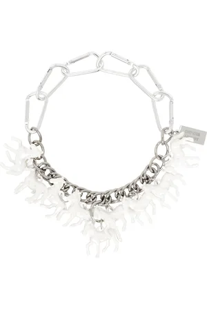Chopova Lowena Silver Horse Girl Necklace