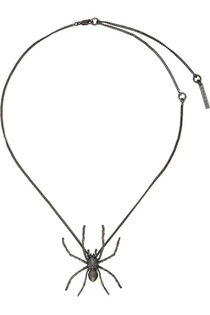 Y / PROJECT Gunmetal Spider Pendant Necklace