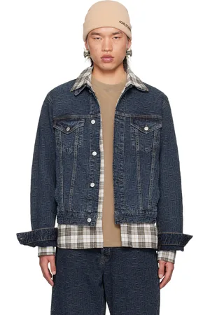 Acne Studios Blue Cropped Denim Jacket