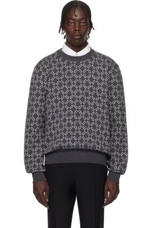 Givenchy Gray Monogram 72 Jacquard Sweater
