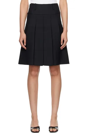 Fax Copy Express Pleated Midi Skirt