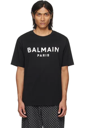 Balmain Black Printed T-Shirt