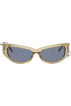 Justine Clenquet SSENSE Exclusive Brown Clara Sunglasses