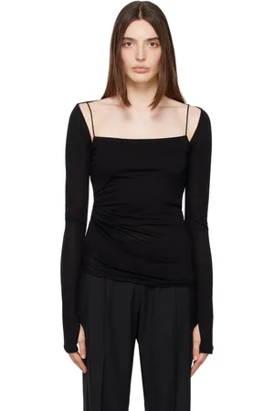 Helmut Lang Black Scala Long Sleeve T-Shirt