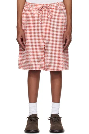 Marni Red & White Gingham Shorts