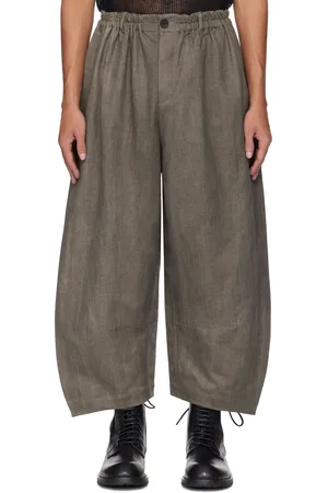 Aviva Jifei Xue Gray Cocoon Trousers