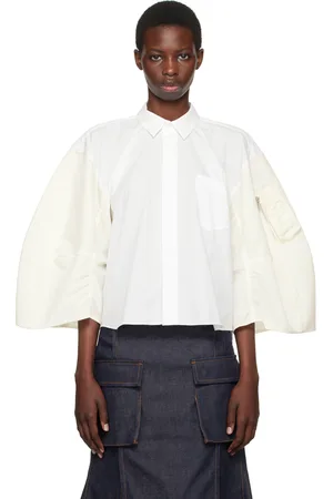 SACAI White Puff Sleeve Shirt