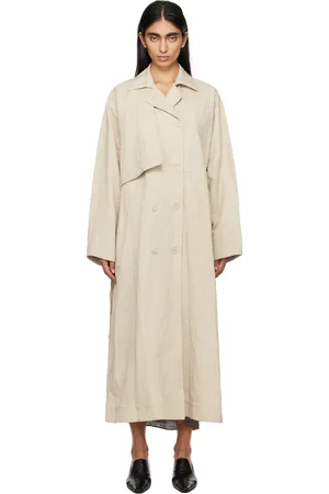 Lauren Manoogian Beige Overlay Trench Coat
