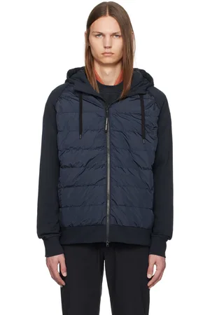 Canada Goose Navy Hybridge Huron Zip Down Jacket