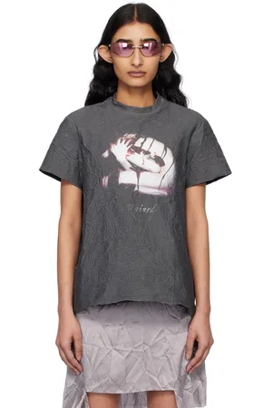 Liza Keane Gray Metal T-shirt