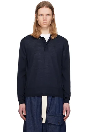 Ami Navy Tonal Ami de Coeur Polo