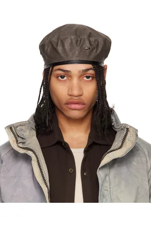 OUR LEGACY Brown Nylon Beret