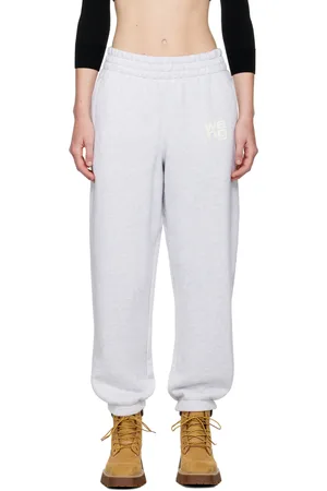 Alexander Wang Gray Puff Logo Sweatpants