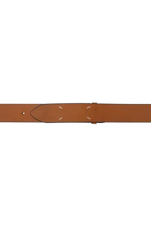 Maison Margiela Tan Four Stitches Belt