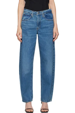 Frame Blue Low Slung Barrel Jeans