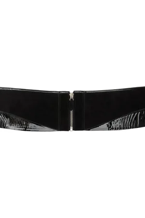 Alaïa Black Suede Bustier Belt