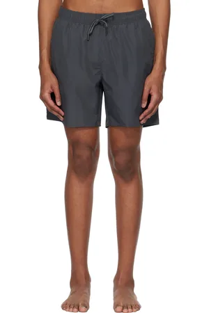 HUGO BOSS Gray Cargo-Pocket Swim Shorts
