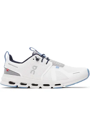 On Running Big Kids White & Gray Cloud Sky Sneakers