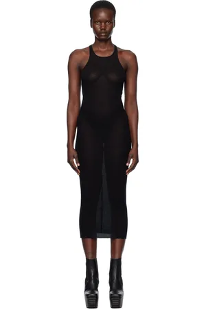 Rick Owens Black Hollywood Tank Maxi Dress