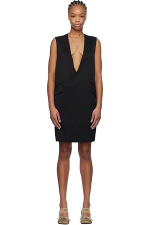 Maison Margiela Black Tailoring Wool Minidress