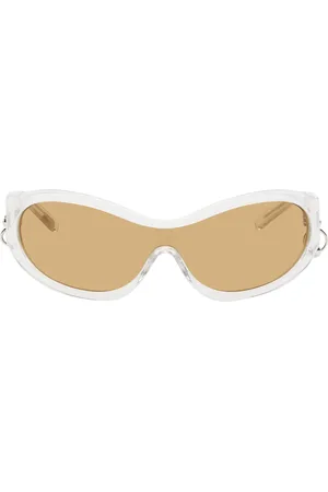 Justine Clenquet SSENSE Exclusive Silver Jenny Glitter Sunglasses
