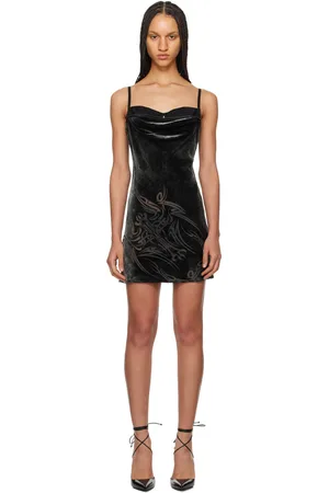 Miaou Black Paola Minidress