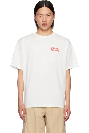 Kenzo White Paris Embroidered T-Shirt
