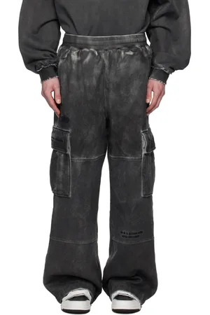A Bathing Ape Gray Alpha Industries Edition Army Sweatpants