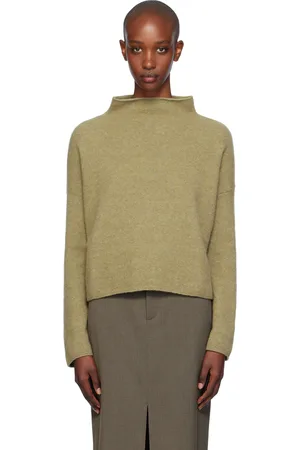 Filippa K Khaki Mika Yak Funnelneck Sweater