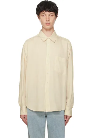 Recto Beige Striped Shirt