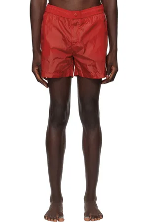 Moncler Red Patch Swim Shorts
