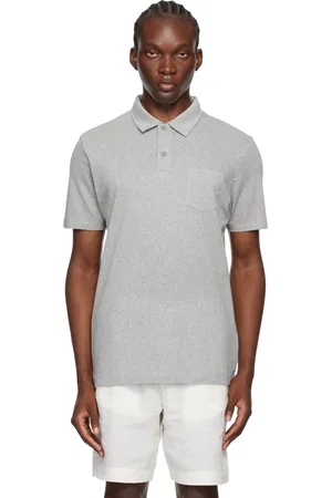 Sunspel Gray Riviera Polo