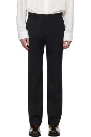 Solid Black Essential Trousers