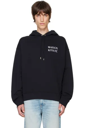 Maison Kitsuné Black Waterfall Oversize Hoodie