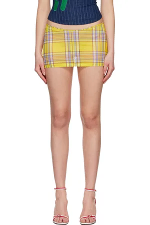 Miaou Yellow Elektra Miniskirt