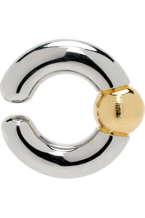 Jean Paul Gaultier Silver & Gold Tube Ear Cuff