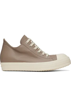 Rick Owens Taupe Hollywood Low Sneaks Sneakers