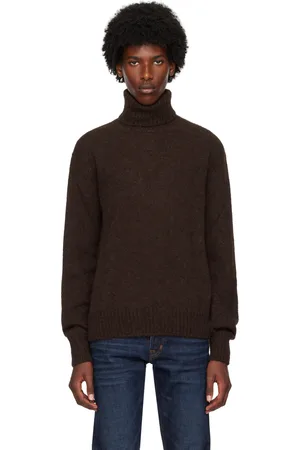 Tom Ford Brown Alpaca Turtleneck