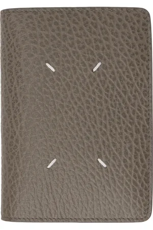 Maison Margiela Gray Calfskin Passport Holder
