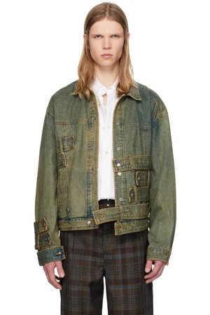 Andersson Bell Green Waistbands Denim Jacket