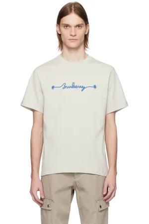 Burberry Beige Knot Logo Cotton T-shirt
