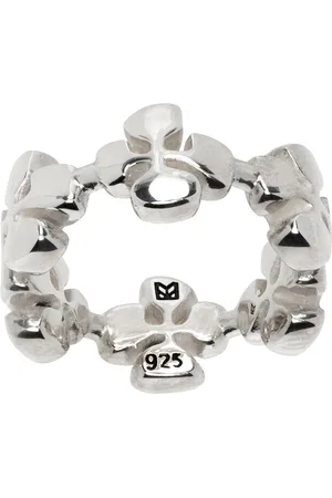 Maple Silver Cross Ring