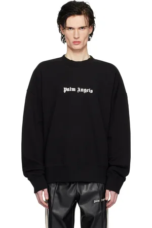 Palm Angels Black Classic Logo Sweatshirt