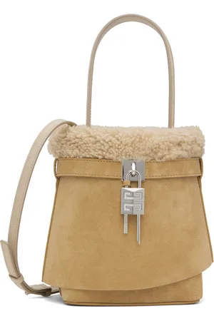 Givenchy Beige Shark Lock Bucket Bag
