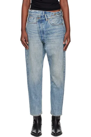 R13 Blue Crossover Jeans