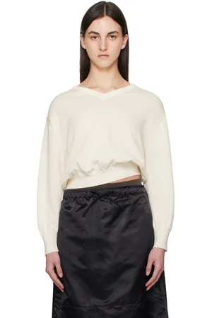 Nothing Written Off-White Pipley V-Neck Sweater