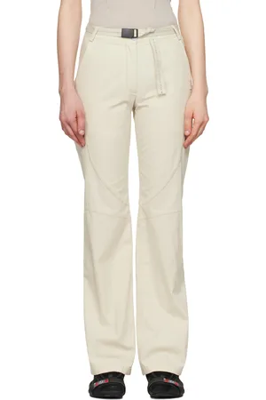 Hyein Seo Beige Low-Rise Belted Trousers